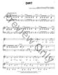 Dirt piano sheet music cover